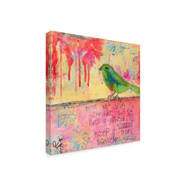 Jennifer Mccully 'Sunshine Bird' Canvas Art,14x14